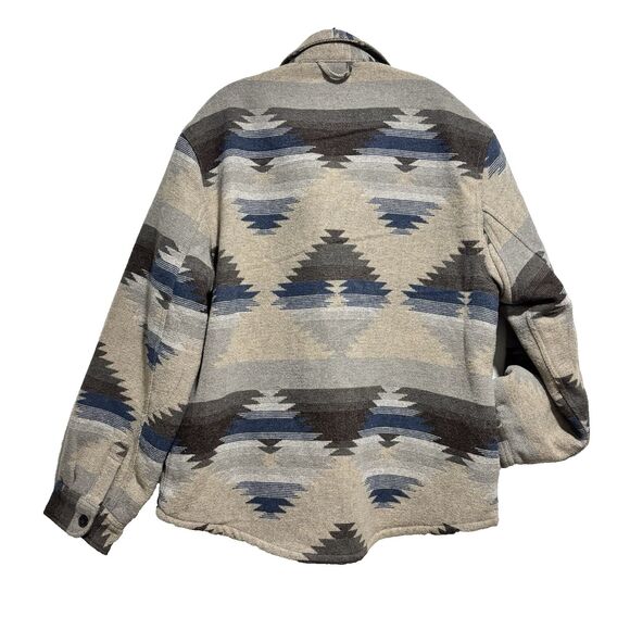 Jachs Men's Shirt Jacket Regular Fit Wool Blend Exterior Tan Size XLarge OUTDOOR - Picture 3 of 12